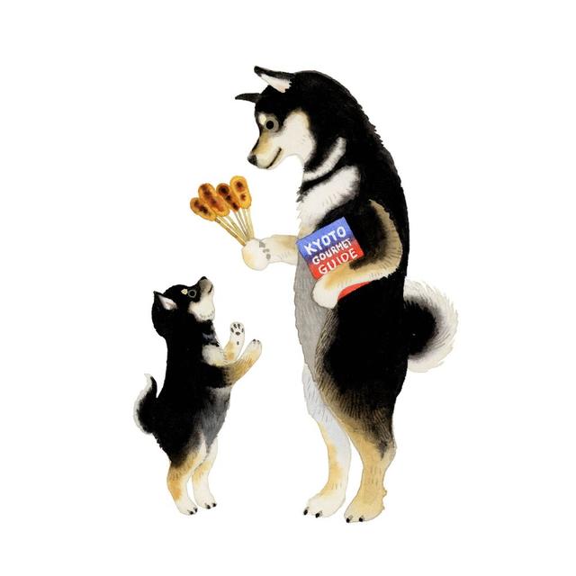 【小林マキ：原画作品】「あぶり餅」Aburi Mochi　※2026年1月上旬～中旬頃発送予定