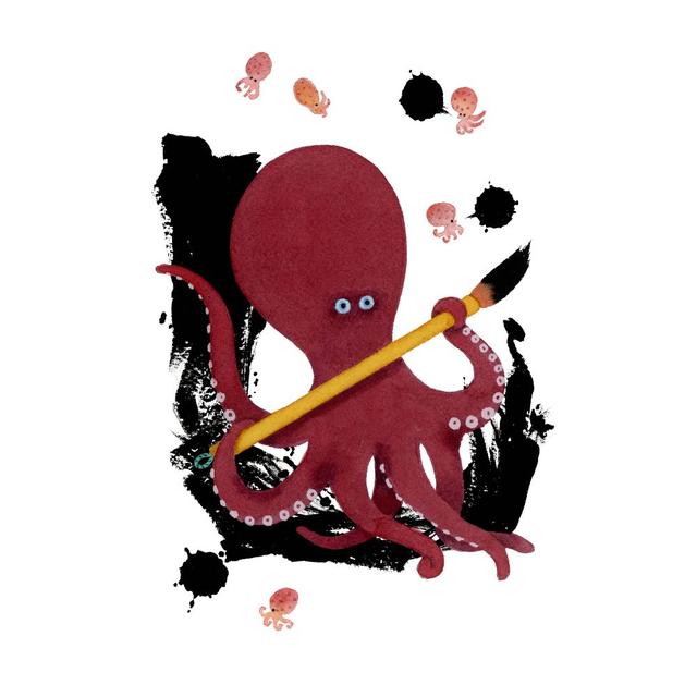 【小林マキ：ジクレープリント作品（額装なし）】「心」Japanese Calligraphy "Heart"　※2026年1月上旬～中旬頃発送予定