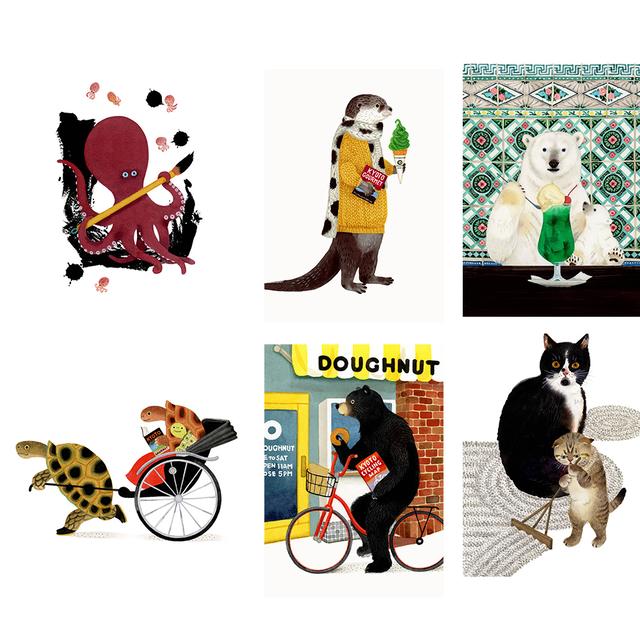 【小林マキ】「Stroll around Kyoto」ポストカードセット