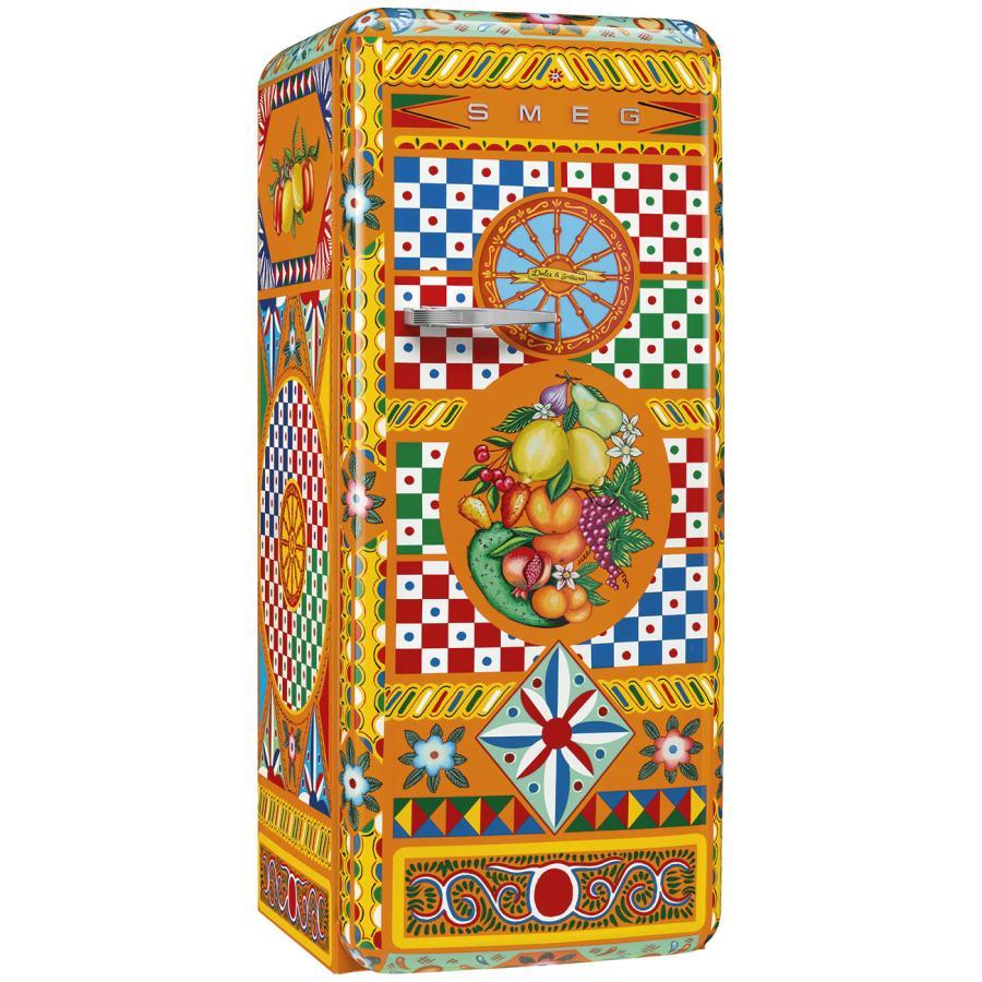 【受注発注品】SMEG(スメッグ)冷蔵庫 FAB28 DOLCE&GABBANA Refrigerator 「Carretto」