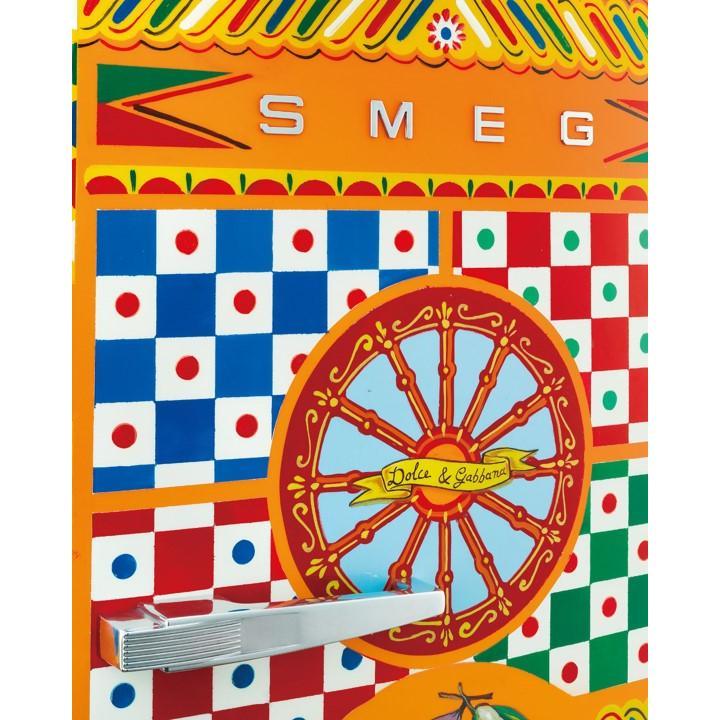 【受注発注品】SMEG(スメッグ)冷蔵庫 FAB28 DOLCE&GABBANA Refrigerator 「Carretto」