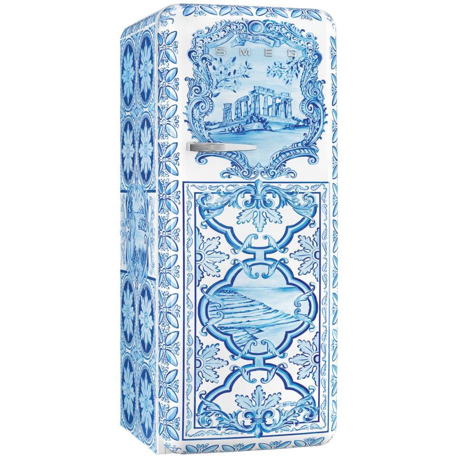 【受注発注品】SMEG(スメッグ)冷蔵庫 FAB28 DOLCE&GABBANA Refrigerator 「Maiolica」