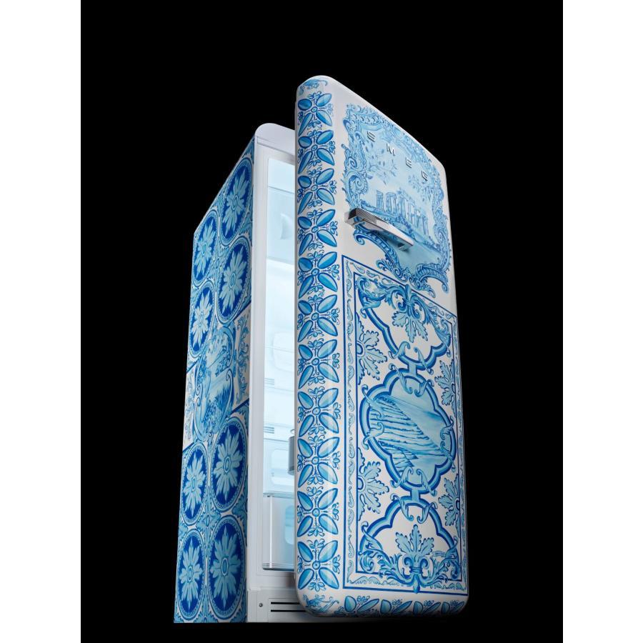 【受注発注品】SMEG(スメッグ)冷蔵庫 FAB28 DOLCE&GABBANA Refrigerator 「Maiolica」