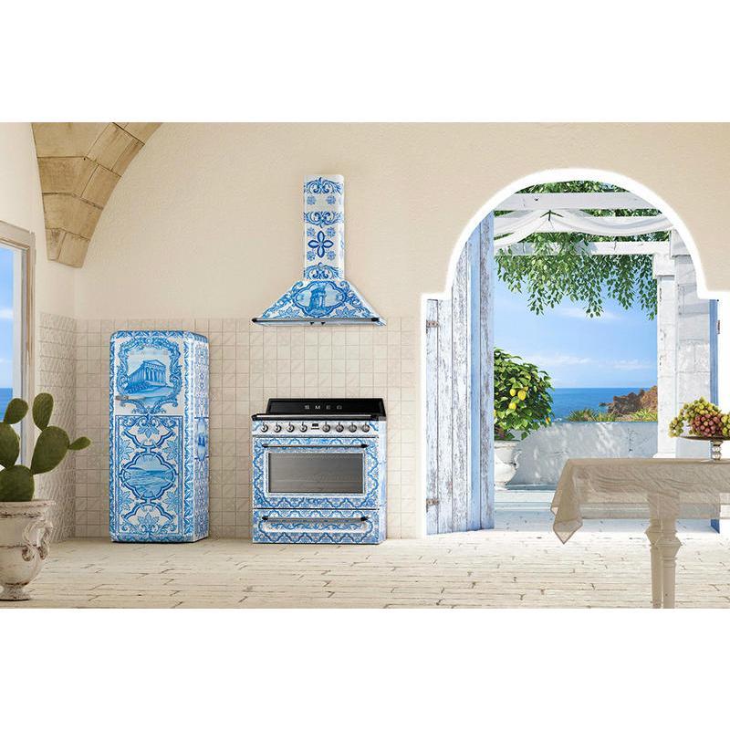【受注発注品】SMEG(スメッグ)冷蔵庫 FAB28 DOLCE&GABBANA Refrigerator 「Maiolica」