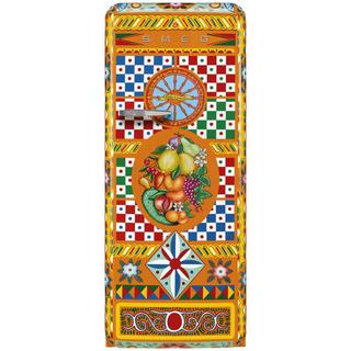 【受注発注品】SMEG(スメッグ)冷蔵庫 FAB28 DOLCE&GABBANA Refrigerator 「Carretto」