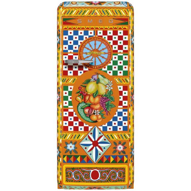 【受注発注品】SMEG(スメッグ)冷蔵庫 FAB28 DOLCE&GABBANA Refrigerator 「Carretto」
