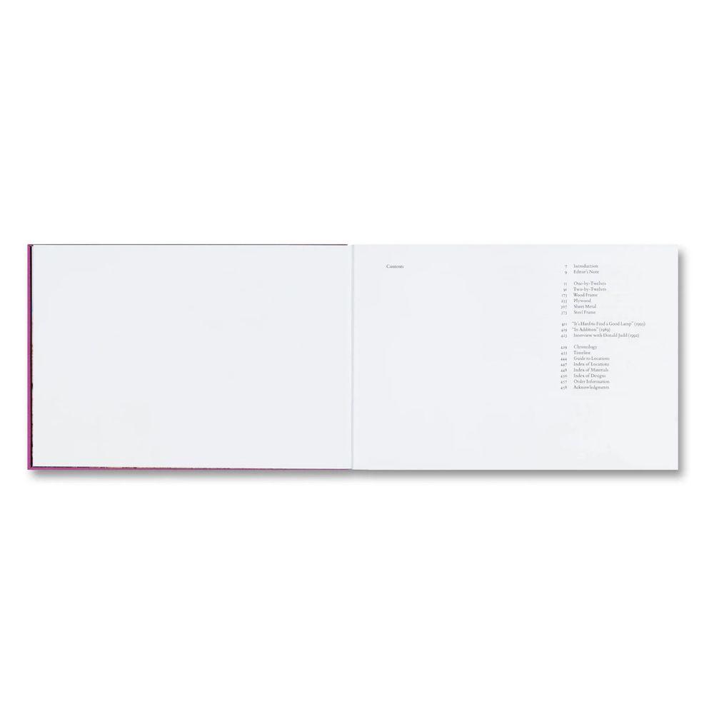 DONALD JUDD FURNITURE