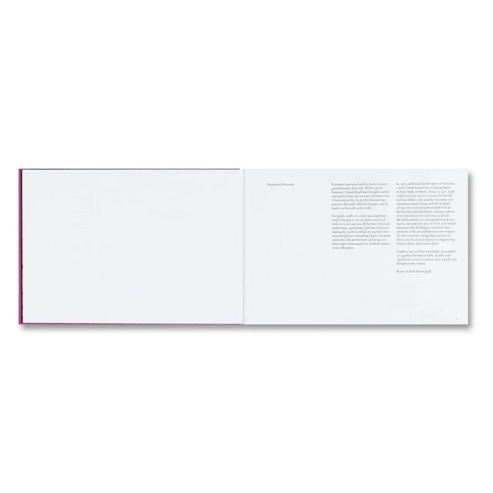 DONALD JUDD FURNITURE