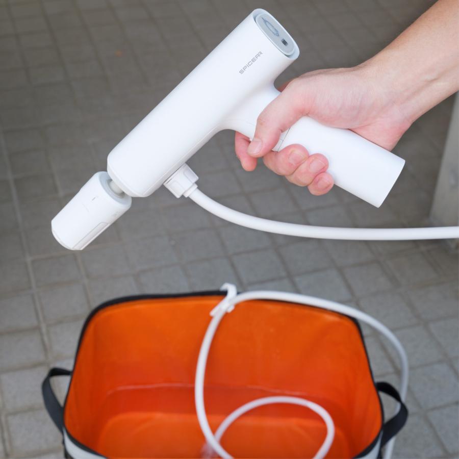 8/31迄限定価格【新品】SPICERR ポケットタブル高圧洗浄機折りたたみ バイク用品メーカーが開発、様々なメディアで話題のポケッタブル