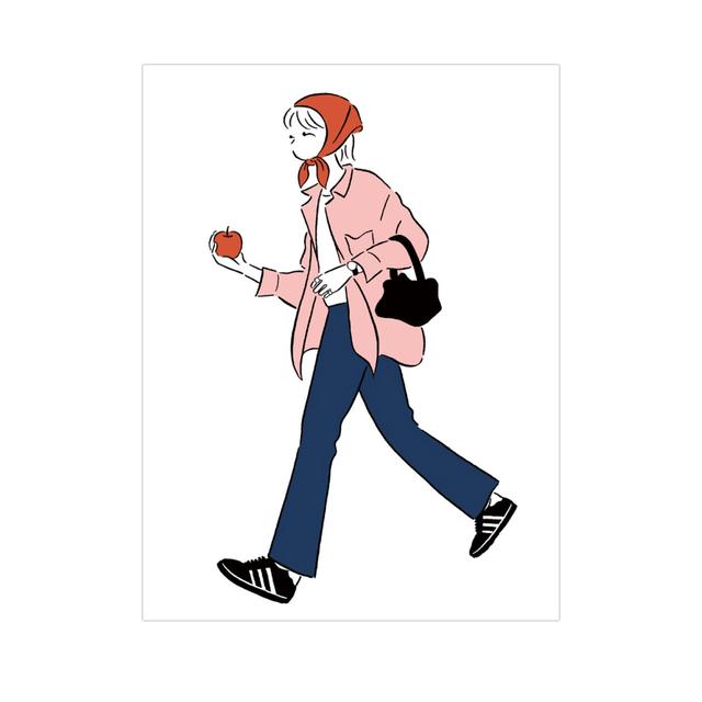 【西尾彰典 原画作品】歩きりんご