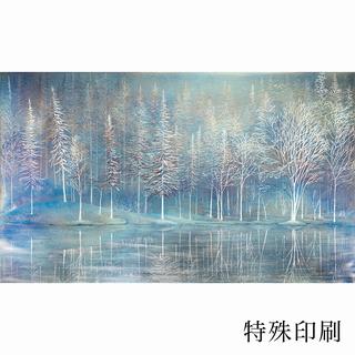 【受注予約販売・額装】YASUKA.M 特殊印刷４　幽玄の園