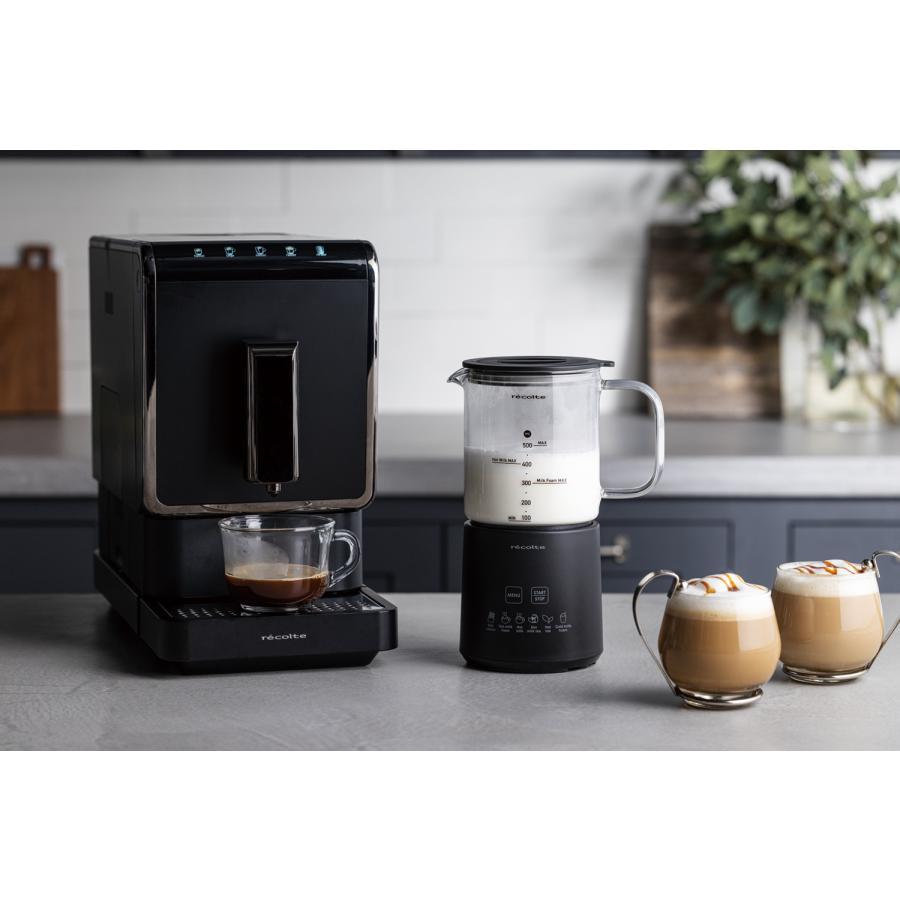 レコルト ホットチョコ ＆ ミルクフォーマー ナチュラルブラック