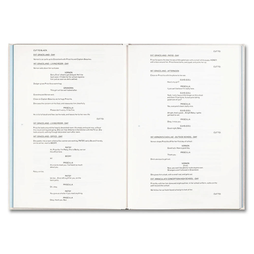 PRISCILLA SCREENPLAY BOOK by Sofia Coppola（ソフィア・コッポラ） プリシラ 作品集