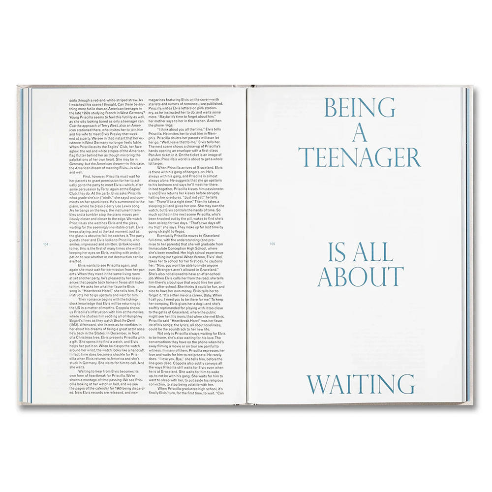 PRISCILLA SCREENPLAY BOOK by Sofia Coppola（ソフィア・コッポラ） プリシラ 作品集