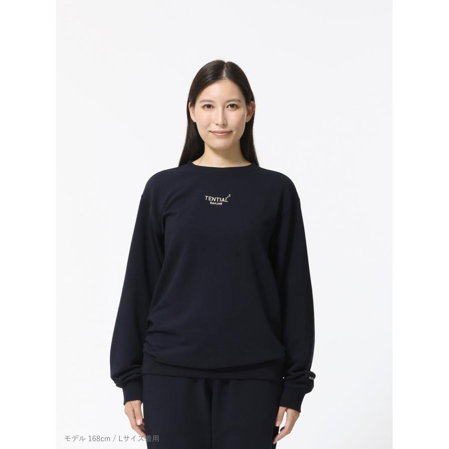 TENTIAL（テンシャル）BAKUNE(バクネ) Women's スウェット 長袖クルーネックシャツ ネイビー(サイズお選びください)
