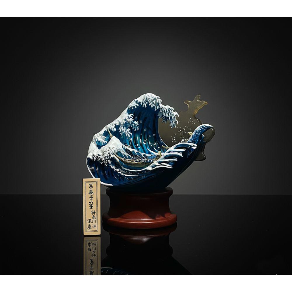 北斎(HOKUSAI)立像譚 ～神奈川沖浪裏～