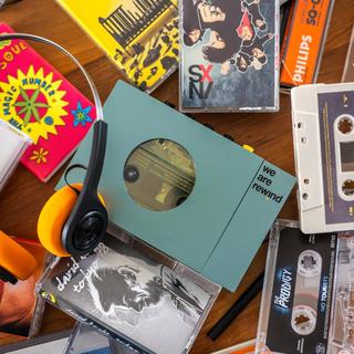 カセットプレイヤー WE-001ブルー 