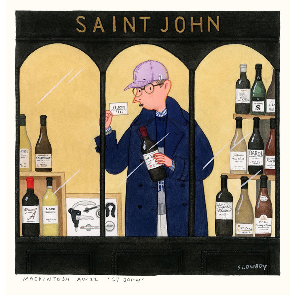 【直筆サイン入り 複製原画】MACIKINTOSH AW22「St．JOHN」Mr.Slowboy