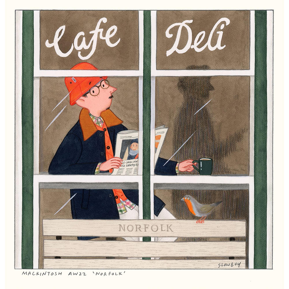 【直筆サイン入り 複製原画】MACIKINTOSH AW22「St．NORFALK」Mr.Slowboy