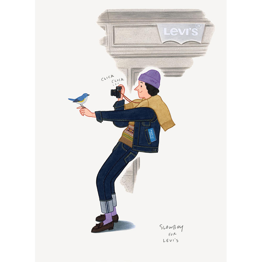 【直筆サイン入り 複製原画】SLOWBOY FOR LEVI’S①　Mr.Slowboy