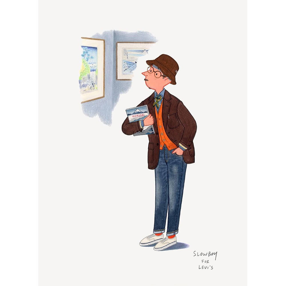 【直筆サイン入り 複製原画】SLOWBOY FOR LEVI’S②　Mr.Slowboy