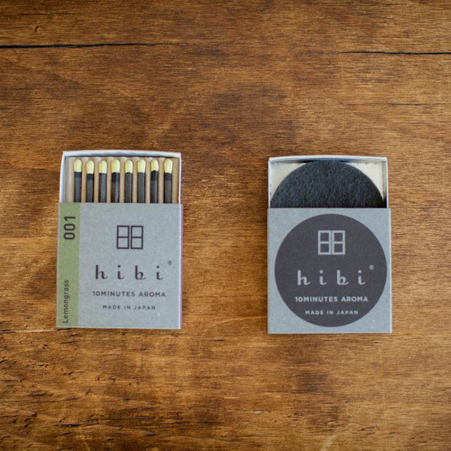 ★【hibi】 001 レギュラーボックス レモングラス (8本入り)【DK_2320】