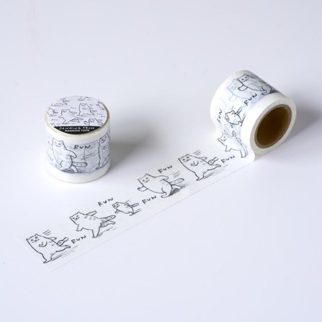 【黒山 Kathy Lam】Running Cat Masking Tape