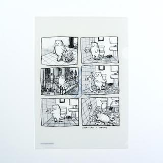 【黒山 Kathy Lam】toilet paper クリアファイル