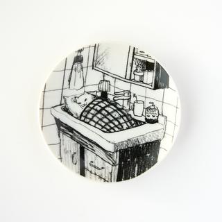 【黒山 Kathy Lam】sleep in the sink 豆皿