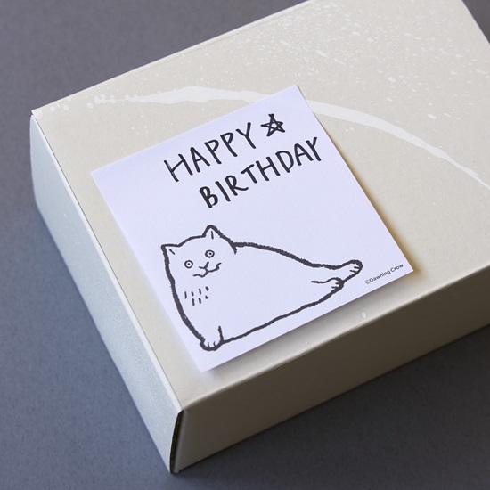 【黒山 Kathy Lam】Die Cut Sticker 「White Cat」