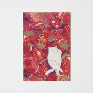 【黒山 Kathy Lam】カード On The Strawberry Cat
