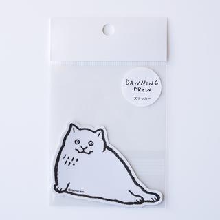 【黒山 Kathy Lam】Die Cut Sticker 「White Cat」
