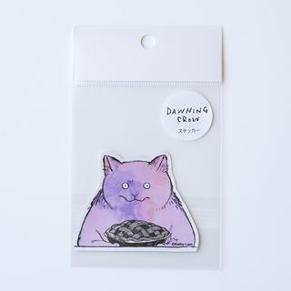 【黒山 Kathy Lam】Die Cut Sticker 「Purple Cat」