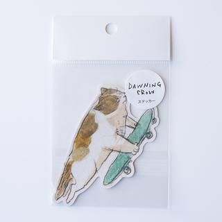 【黒山 Kathy Lam】Die Cut Sticker 「Skateboard Mobu」