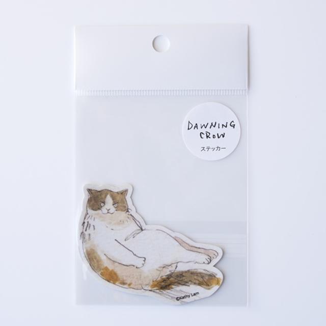 【黒山 Kathy Lam】Die Cut Sticker 「Yoga Mobu」