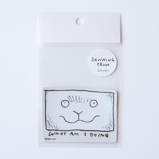 【黒山 Kathy Lam】Die Cut Sticker 「WHAT AM I DOING」
