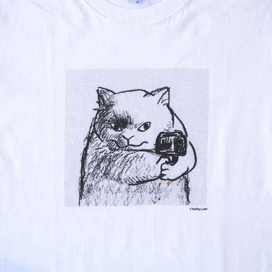 【黒山 Kathy Lam】Gun Kitty Tシャツ 