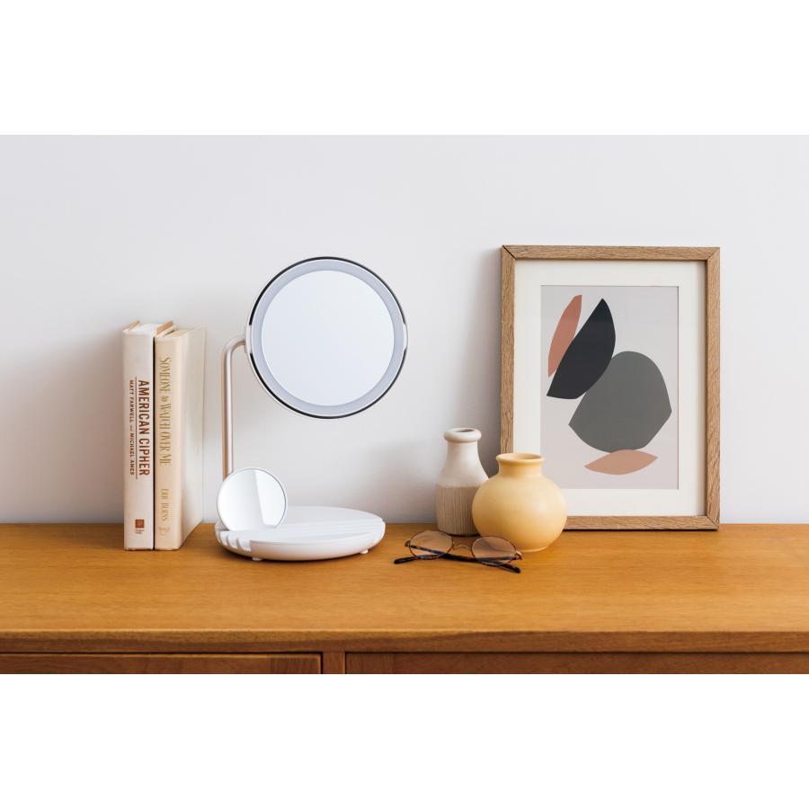 FESTINO(フェスティノ) 充電式 LEDファンミラー　WHT 