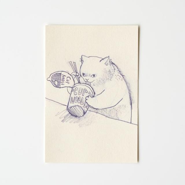 【黒山 Kathy Lam】カード Cup Noodles Cat