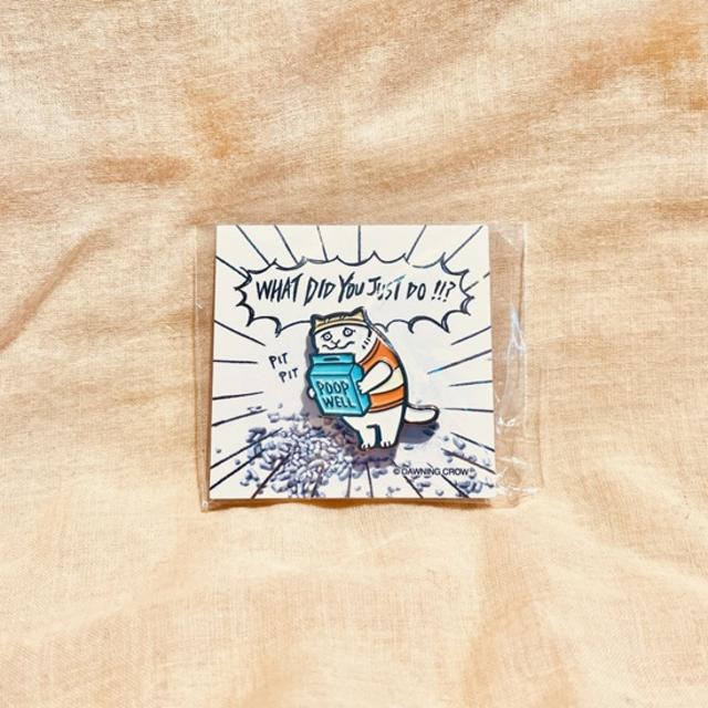 【黒山 Kathy Lam】Warehouse Worker Cat マグネットピン