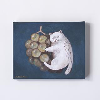 【黒山 Kathy Lam】Canvas Print Grapes Cat 