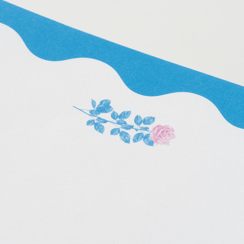 【ルル メリー】ブルー　オリジナルレターセット　ＲＵＲＵ　ＭＡＲＹ’ＳＸ蔦屋書店