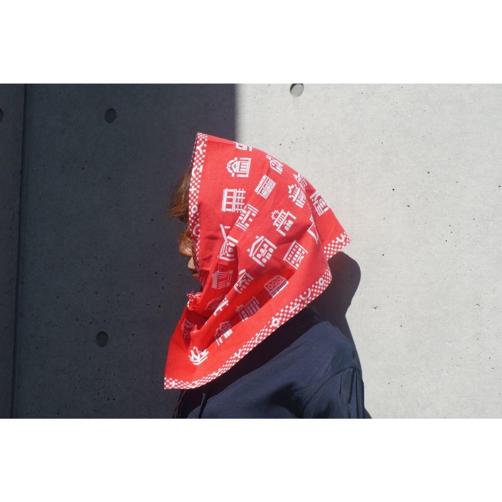 【京都モダン建築祭】てぬぐい（レッド）