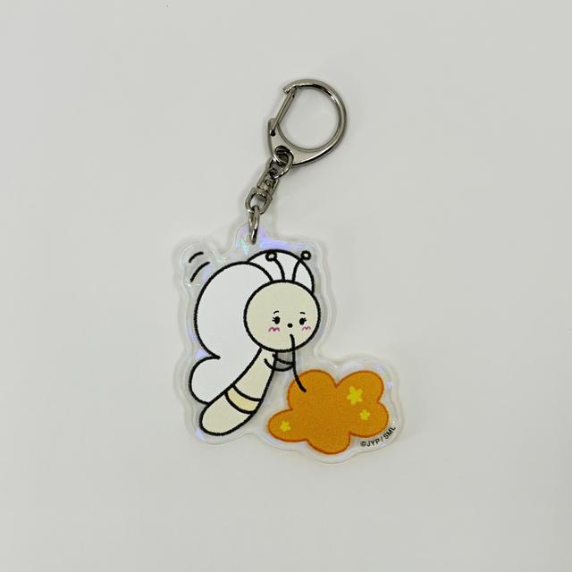 【MAYA】まっしろなちょうちょ　アクリルキーホルダーA