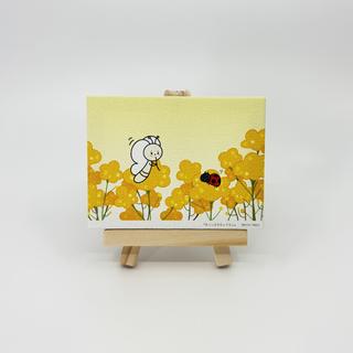 【MAYA】まっしろなちょうちょ　ミニチュアキャンバスA