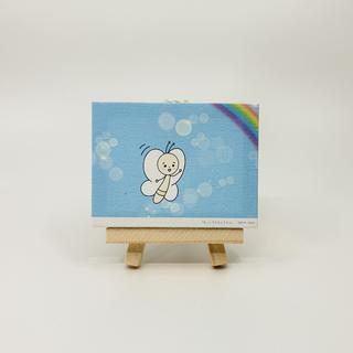 【MAYA】まっしろなちょうちょ　ミニチュアキャンバスC