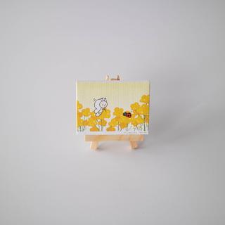 まっしろなちょうちょ　ミニチュアキャンバスA