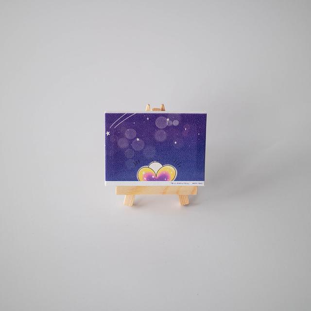 まっしろなちょうちょ　ミニチュアキャンバスB