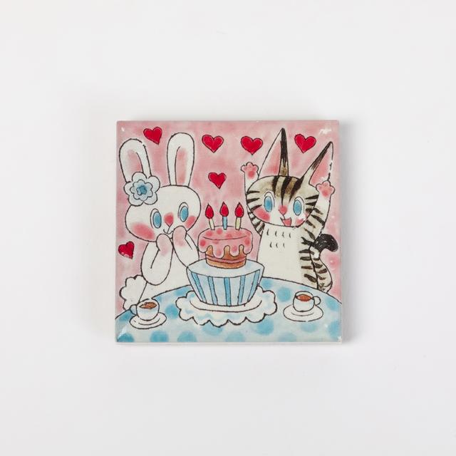 【IP】清水桐子  マグネット　ねこうさバースデー