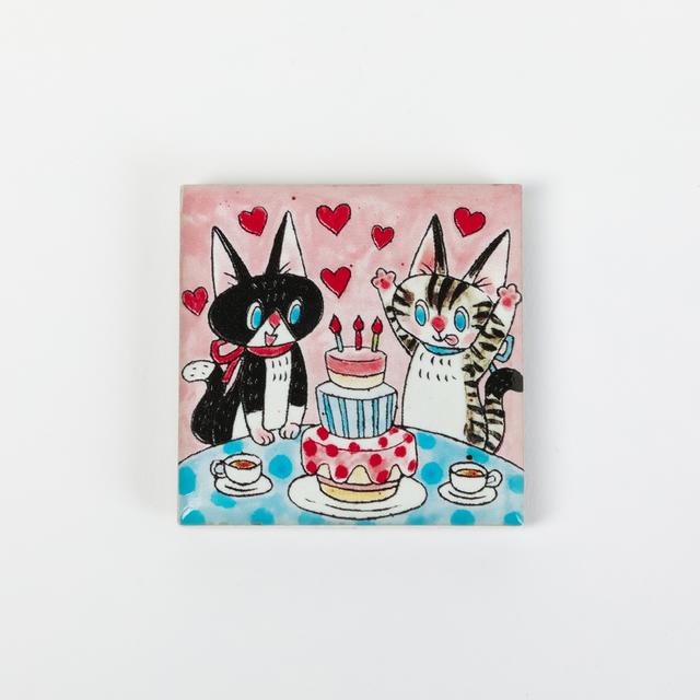 【IP】清水桐子  マグネット　ねこねこバースデー